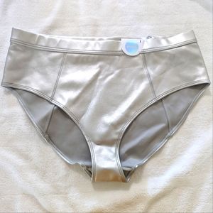 Monki Metallic Bikini / Brief bottoms